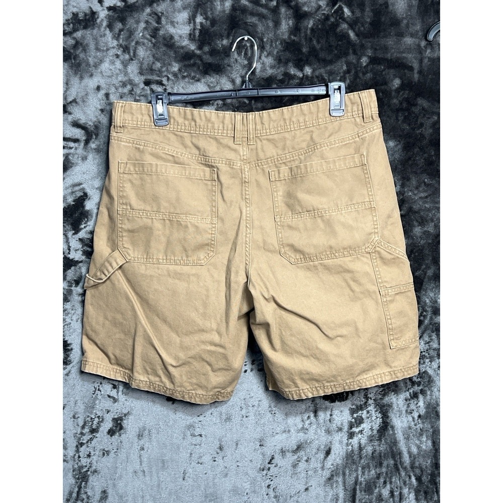 Original Use Men's Size 38 Tan Carpenter‎ Utility Shorts Workwear Pockets - Picture 2 of 8
